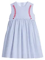 Little English Button Tab Nantucket Dress