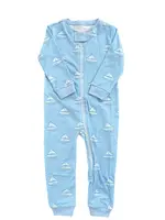 James and Lottie Boys One Piece Zip Up Jammies