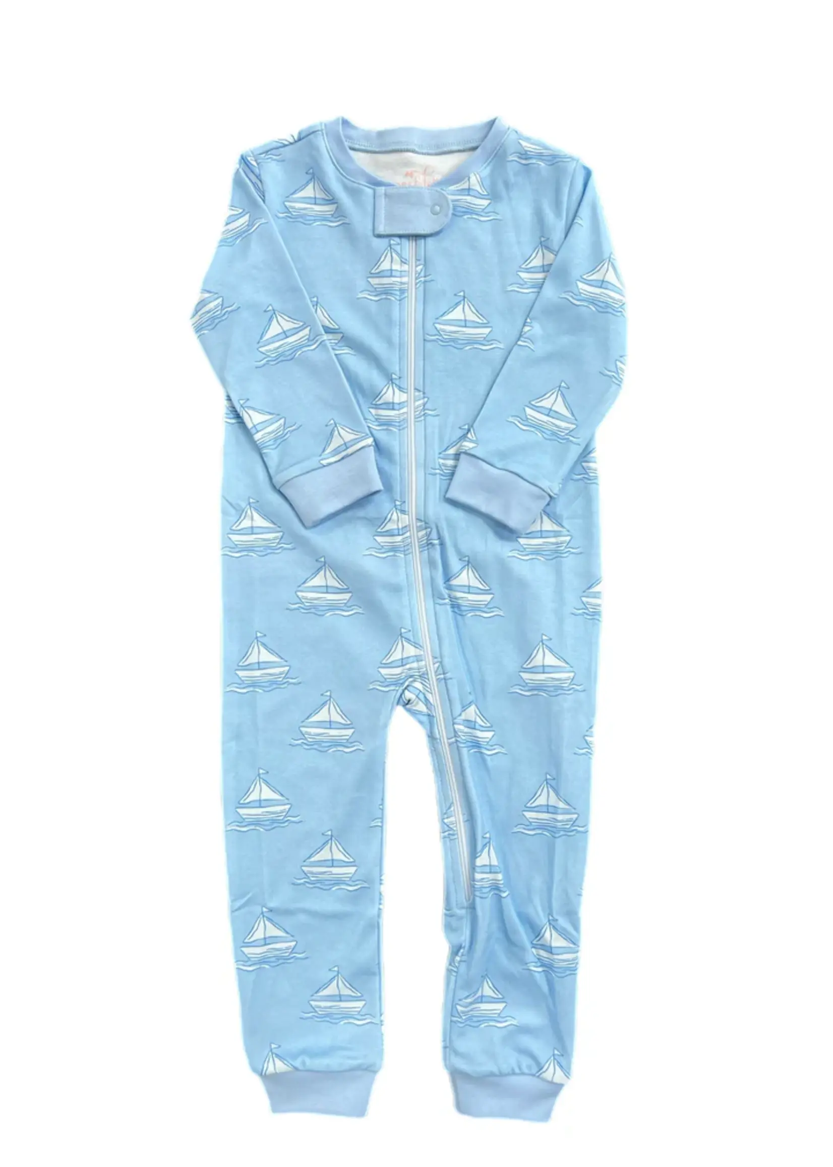 James and Lottie Boys One Piece Zip Up Jammies