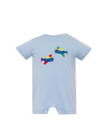 Claire and Charlie Airplanes Boy Short Romper