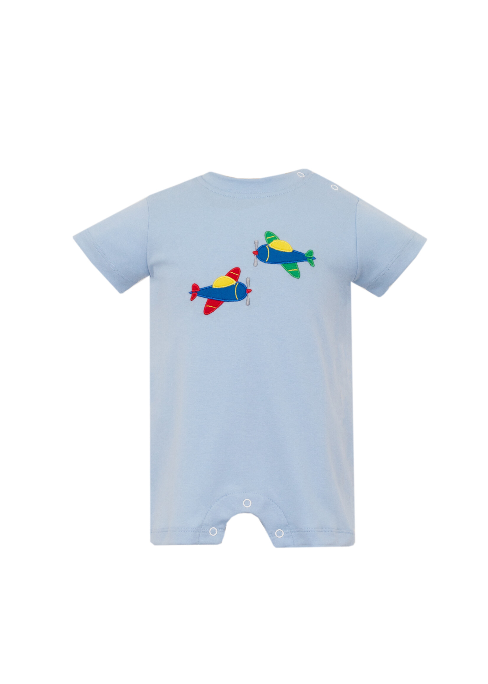 Claire and Charlie Airplanes Boy Short Romper
