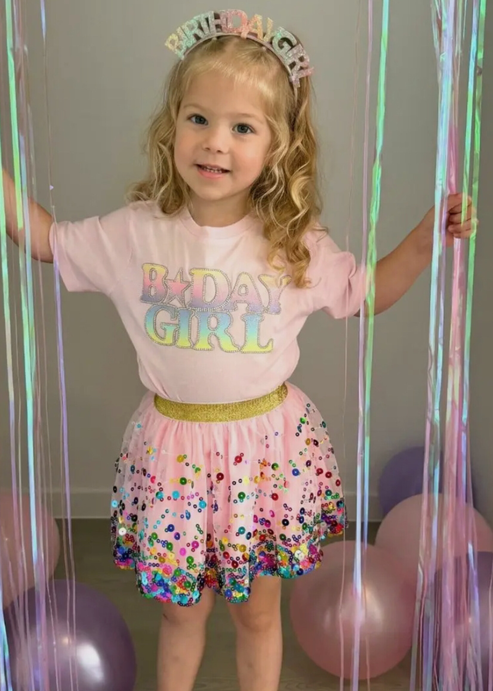 Sweet Wink BDay Girl Patch Short Sleeve T-shirt