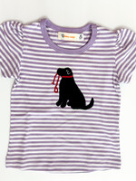 Luigi Kids Girls Stripe S/S Black Lab