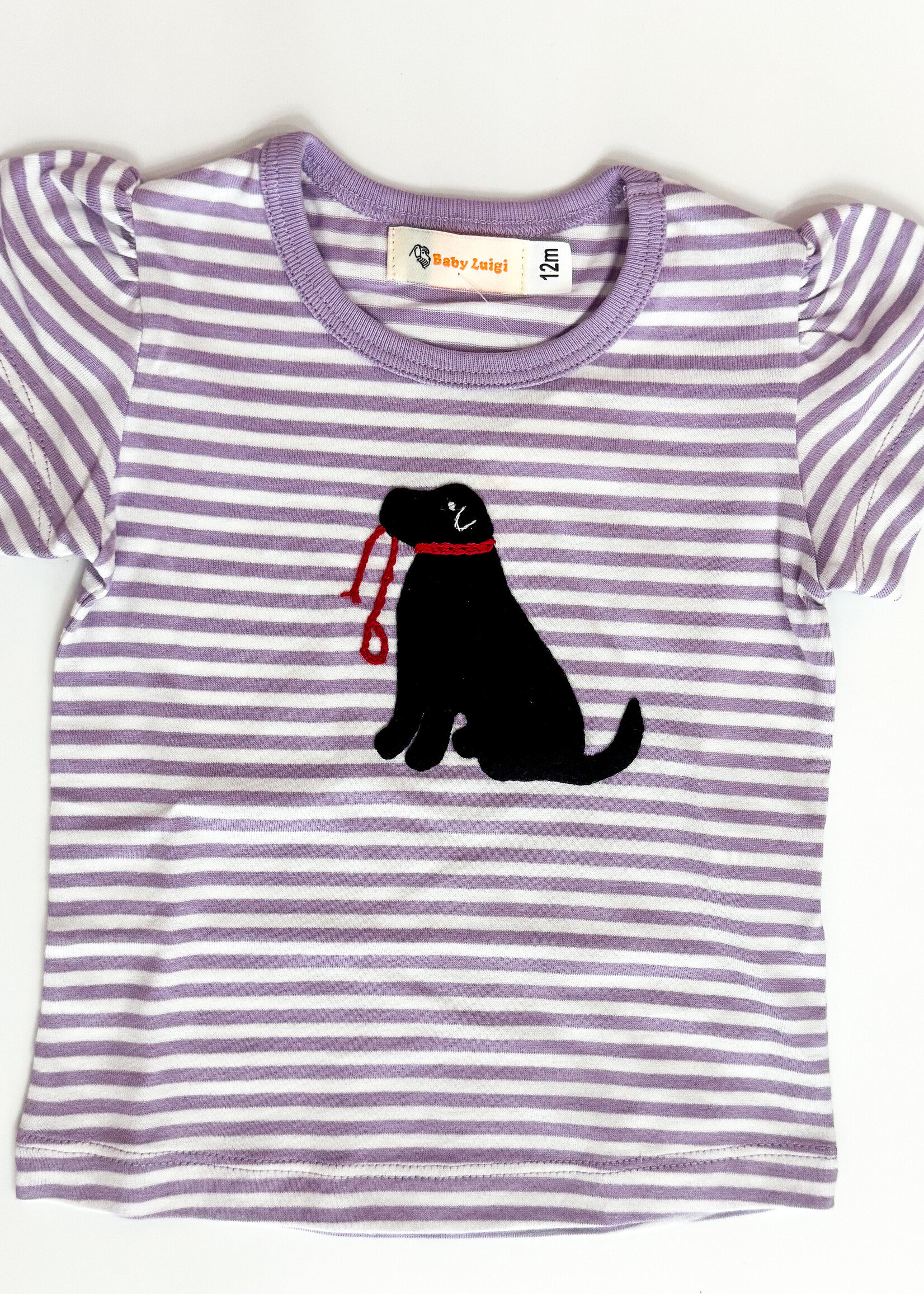 Luigi Kids Girls Stripe S/S Black Lab