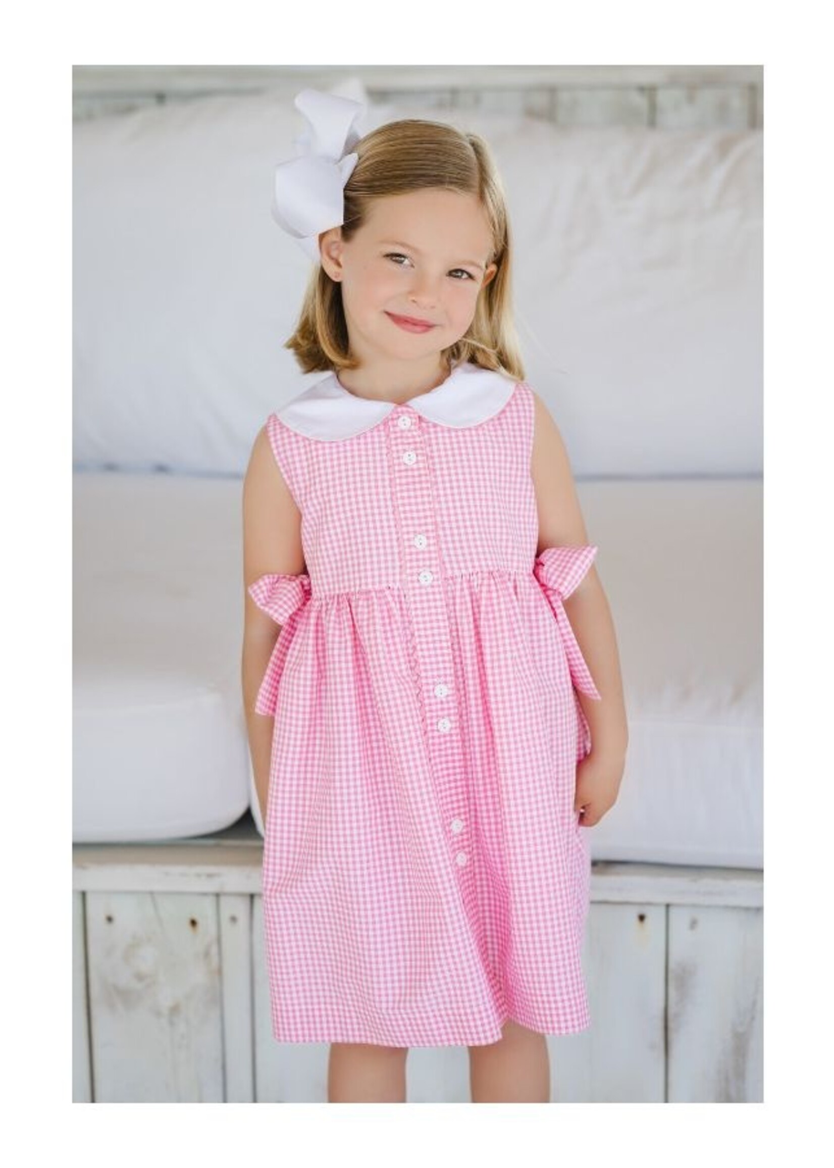 Sal & Pimenta Gingham Mix Pink Dress