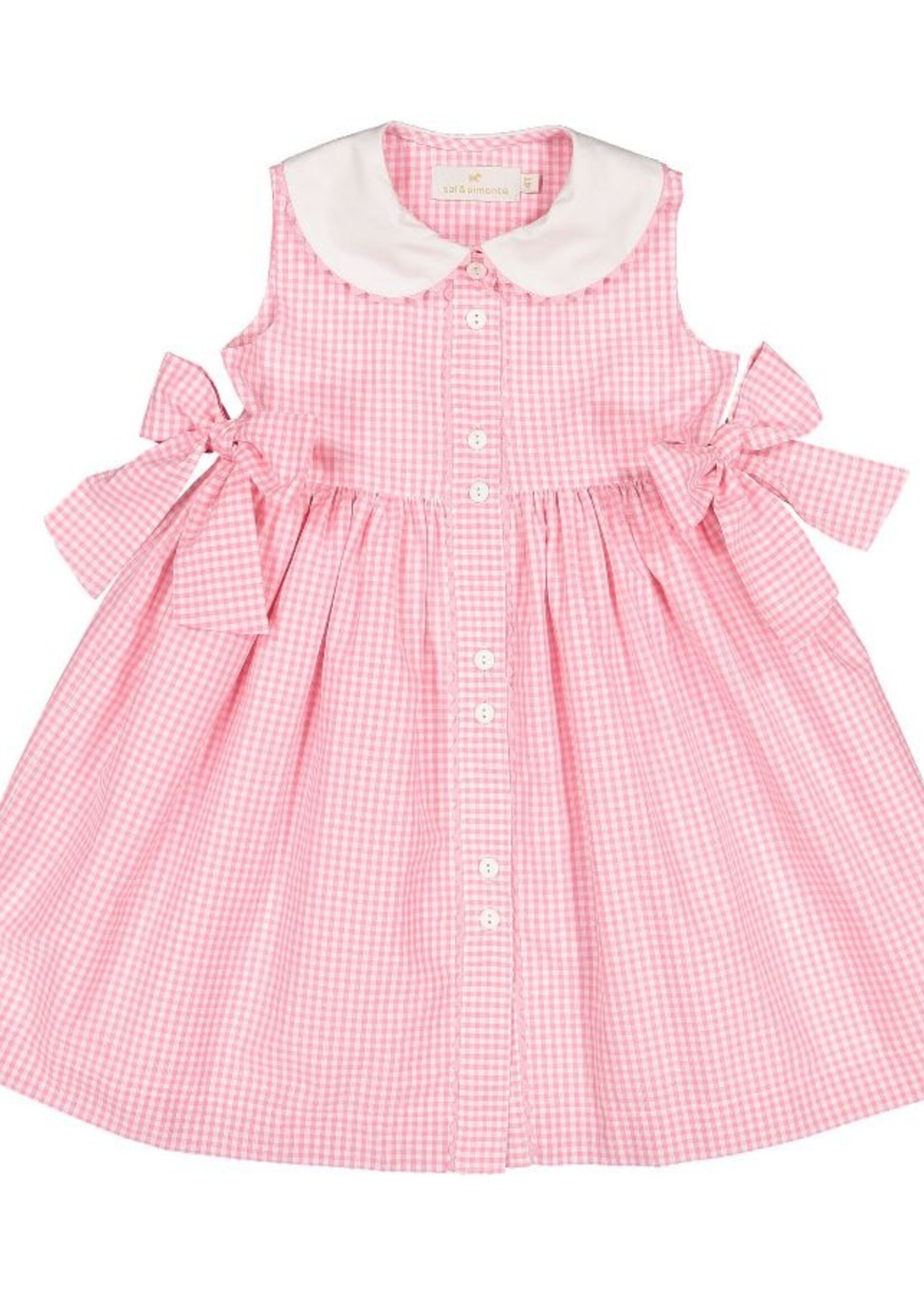 Sal & Pimenta Gingham Mix Pink Dress