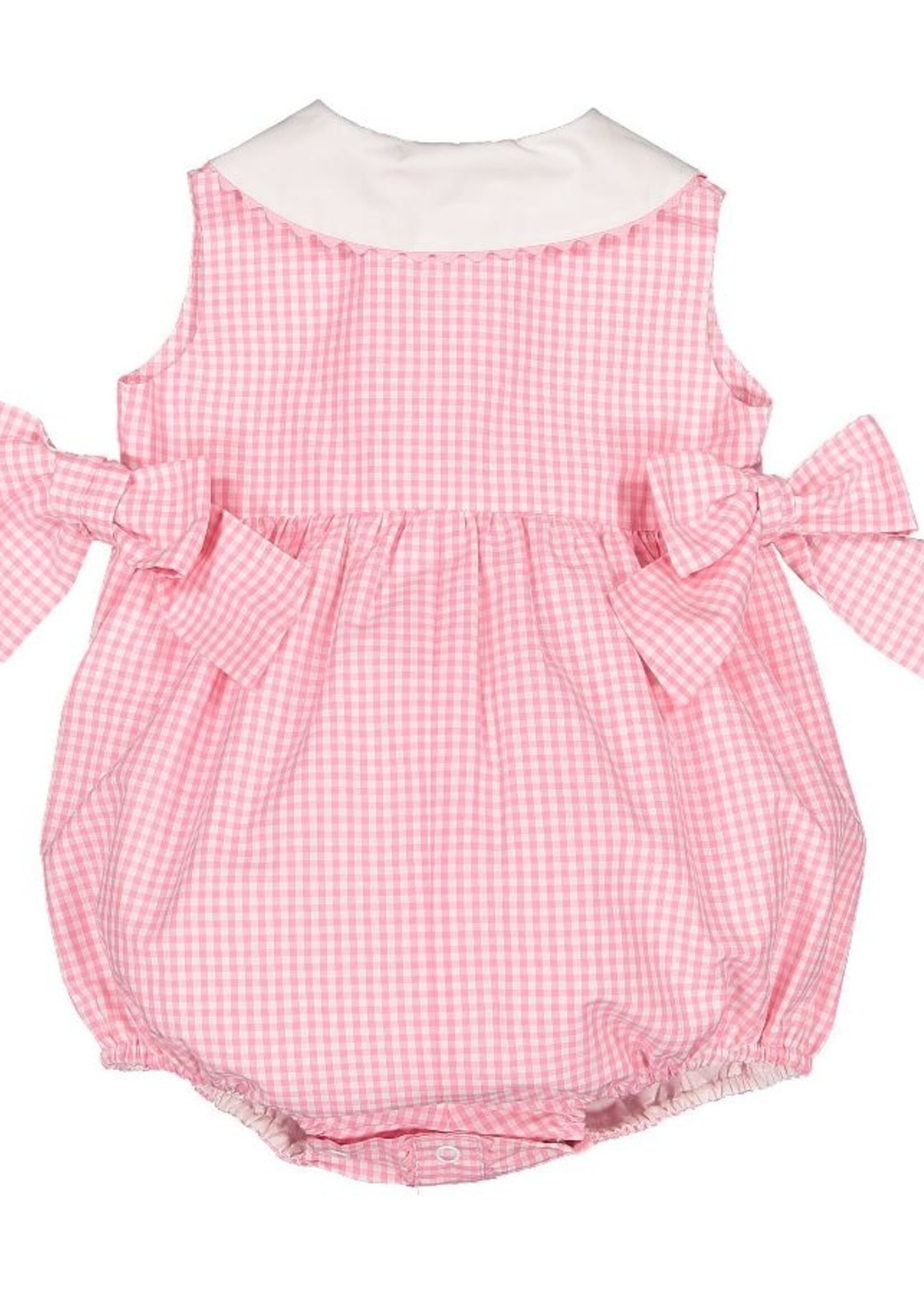 Sal & Pimenta Gingham Mix Pink Romper