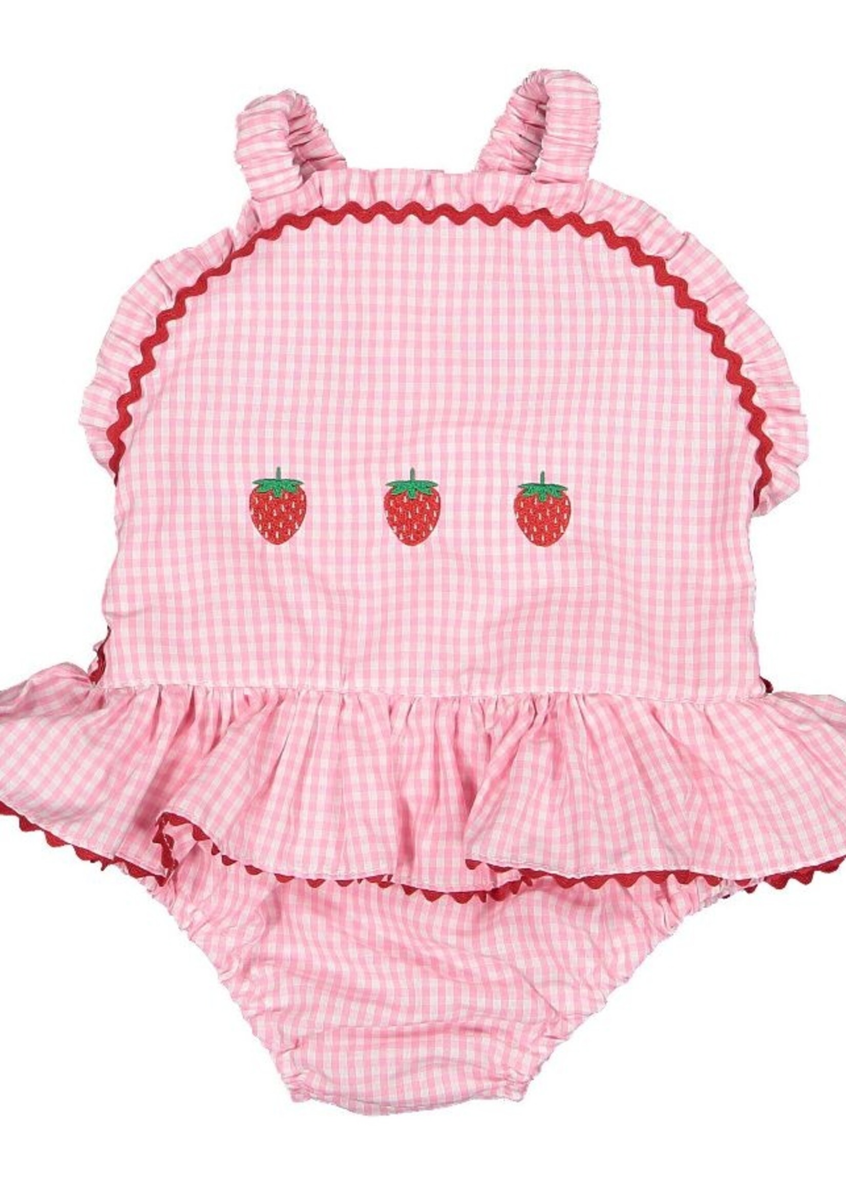Sal & Pimenta Gingham Cotton Sunsuit