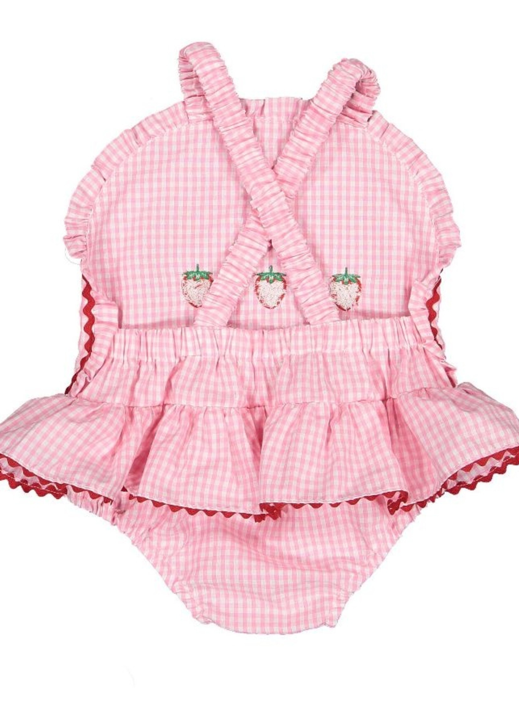 Sal & Pimenta Gingham Cotton Sunsuit