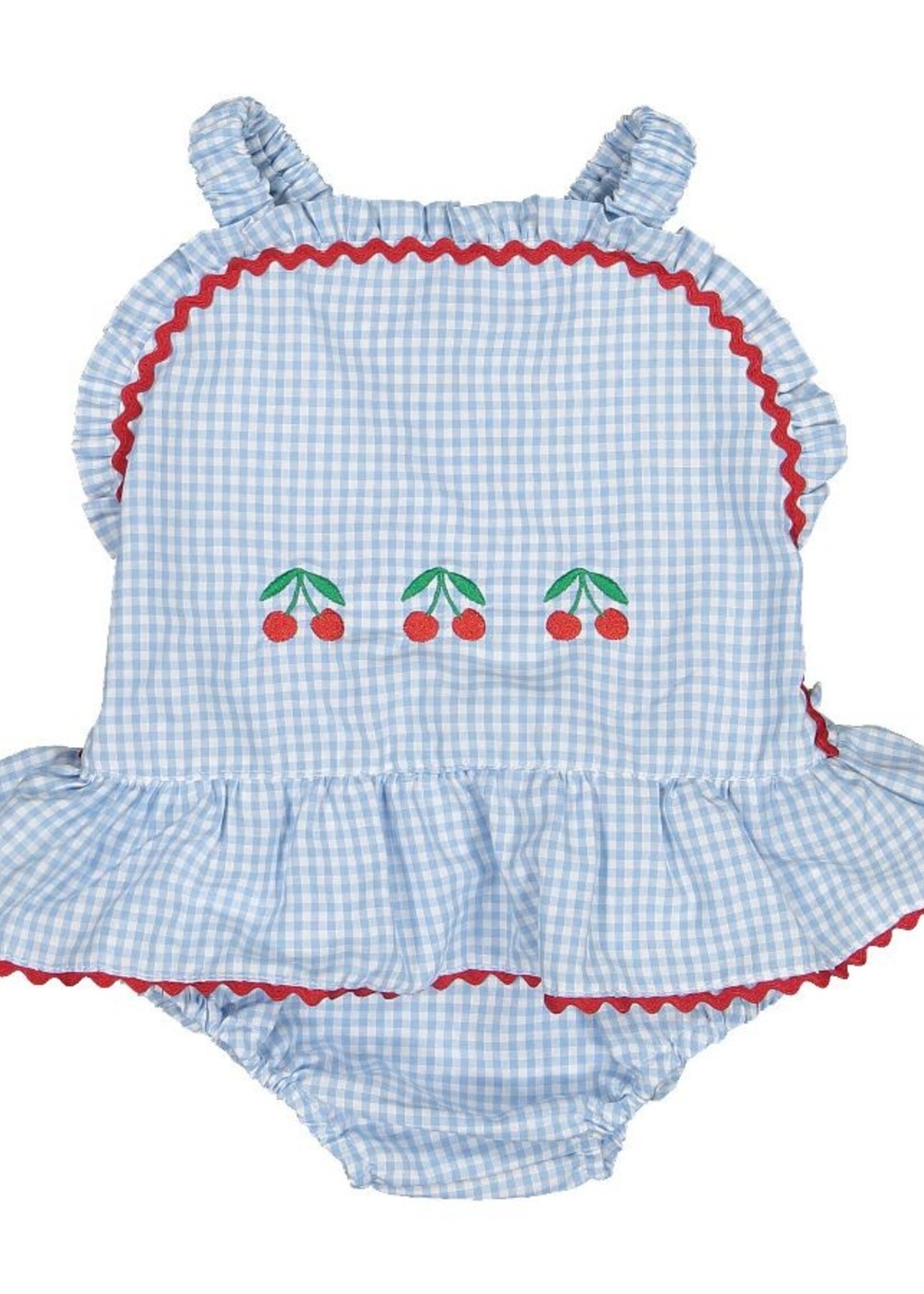 Sal & Pimenta Gingham Cotton Sunsuit
