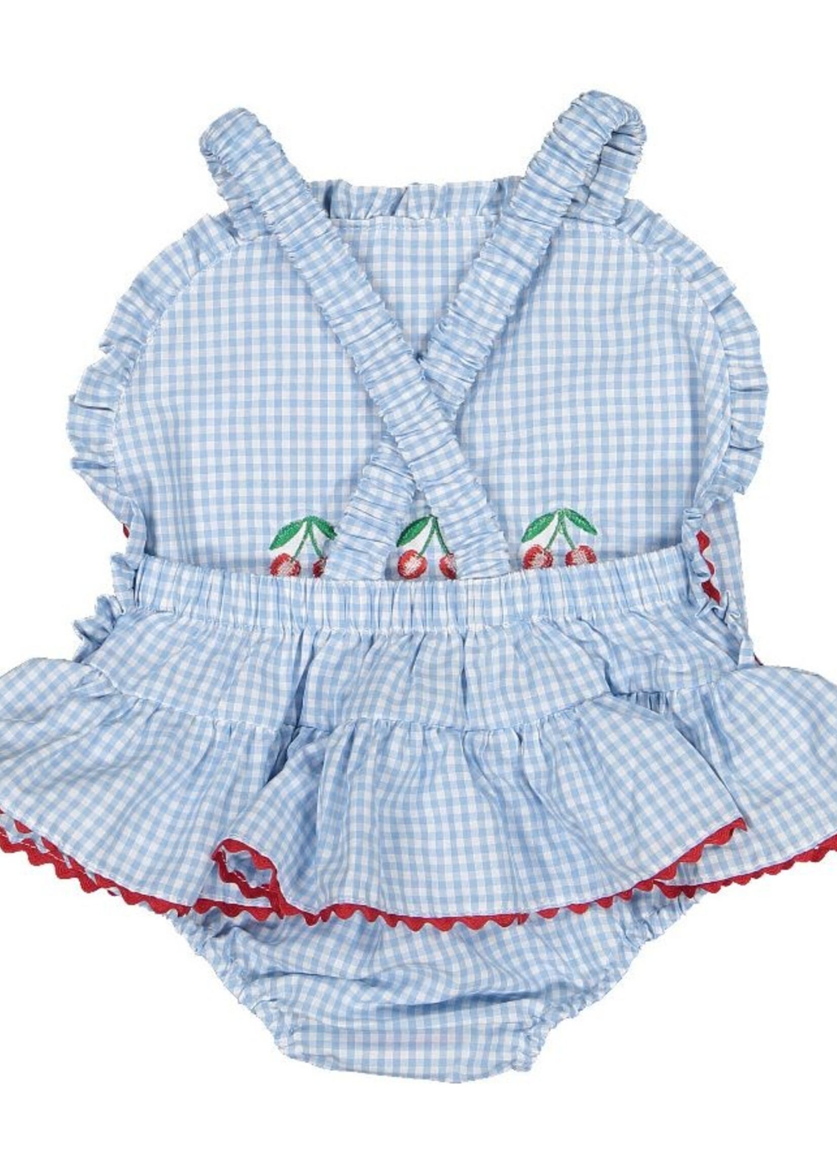 Sal & Pimenta Gingham Cotton Sunsuit