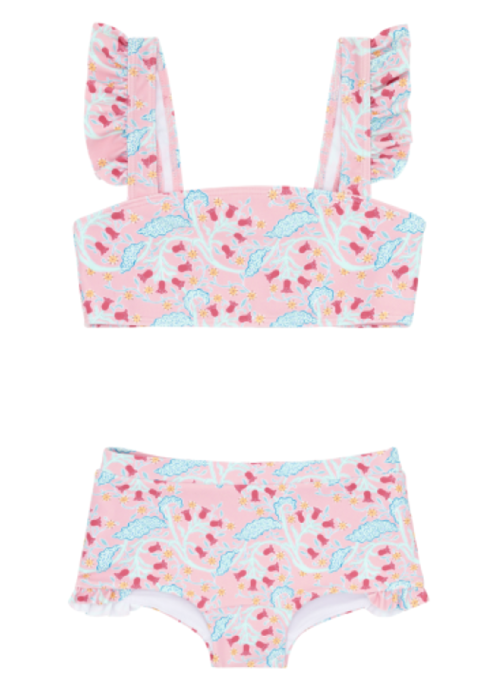 Minnow girls bluebells bandeau bikini and swim shorts