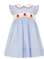 Petit Bebe Apples & Pencils Girls Dress