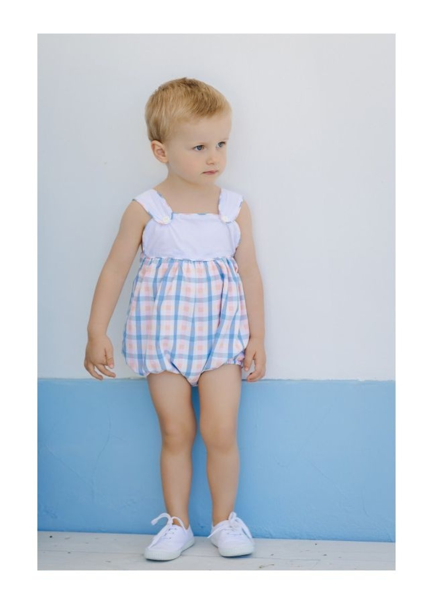 Sal & Pimenta Peonies Boy Romper