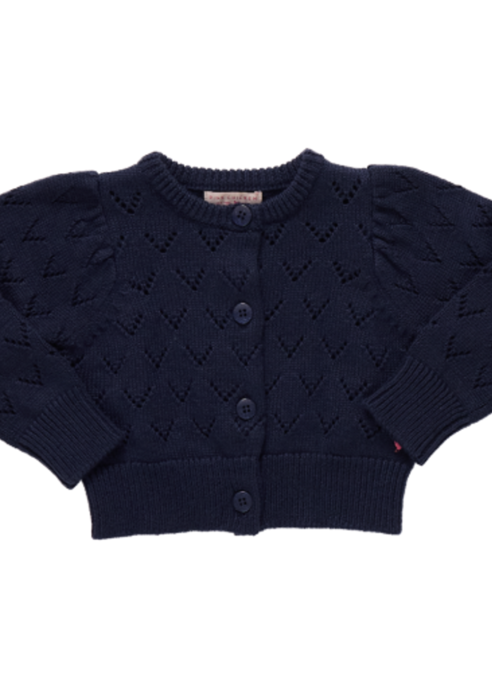 Pink Chicken girls connie sweater - navy