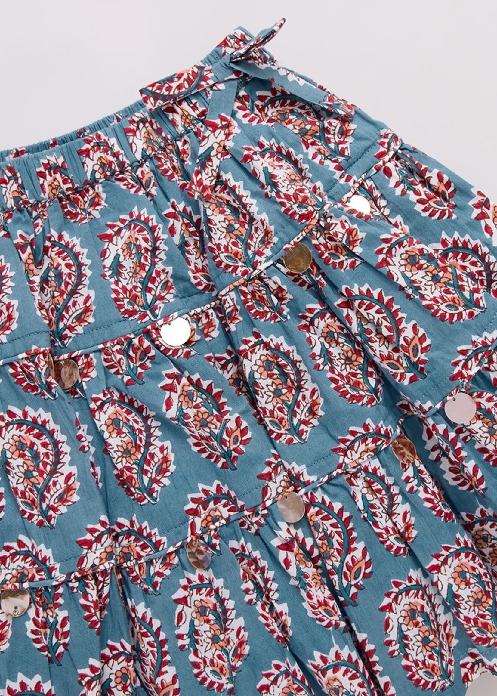 Pink Chicken girls allie skirt - blue paisley