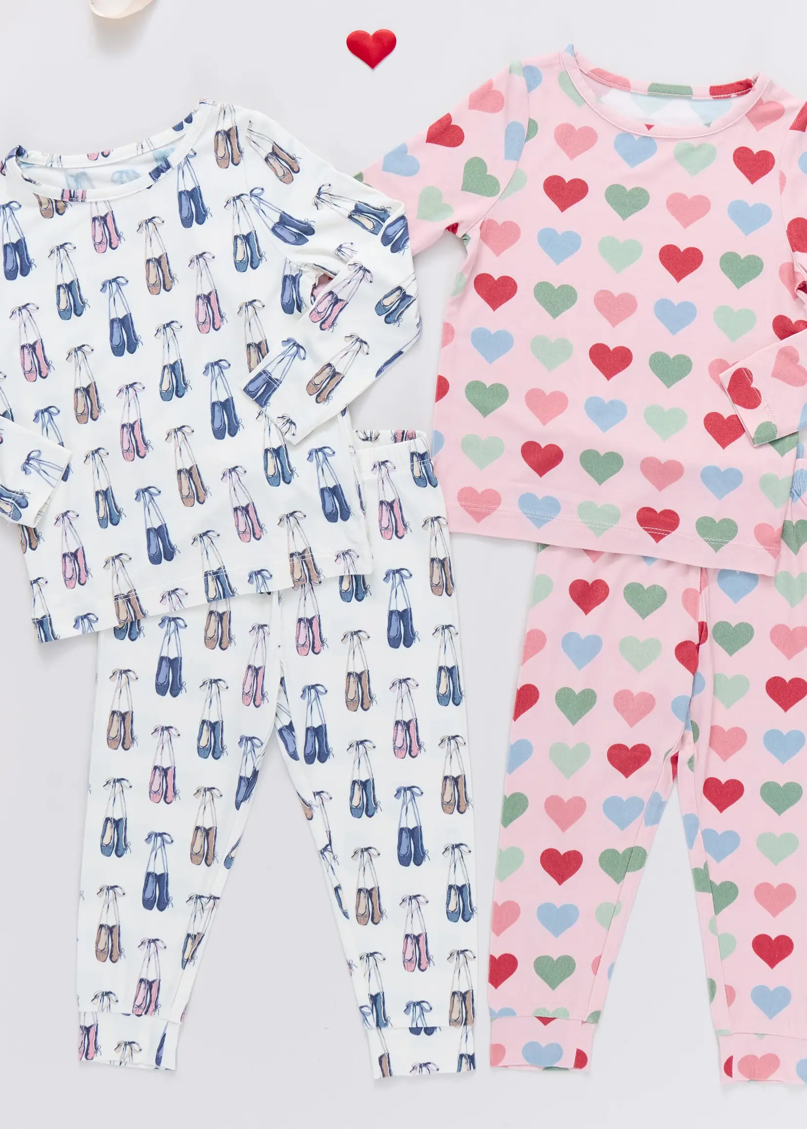 Pink Chicken kids bamboo pj set