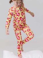 Pink Chicken kids bamboo pj set