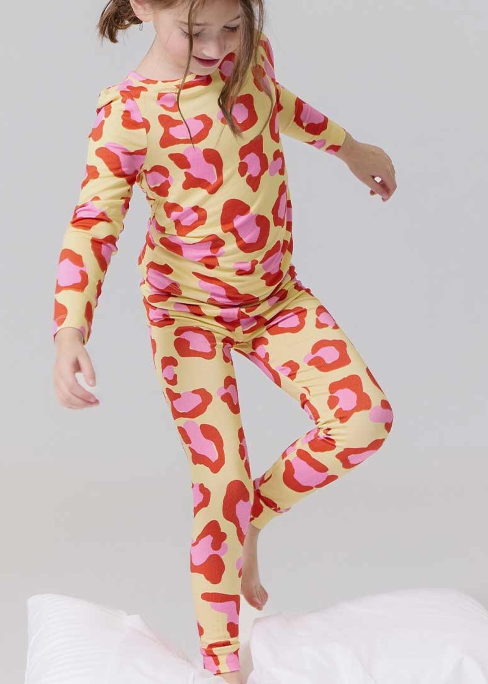 Pink Chicken kids bamboo pj set