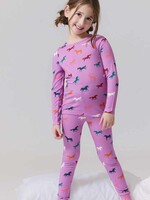 Pink Chicken kids bamboo pj set