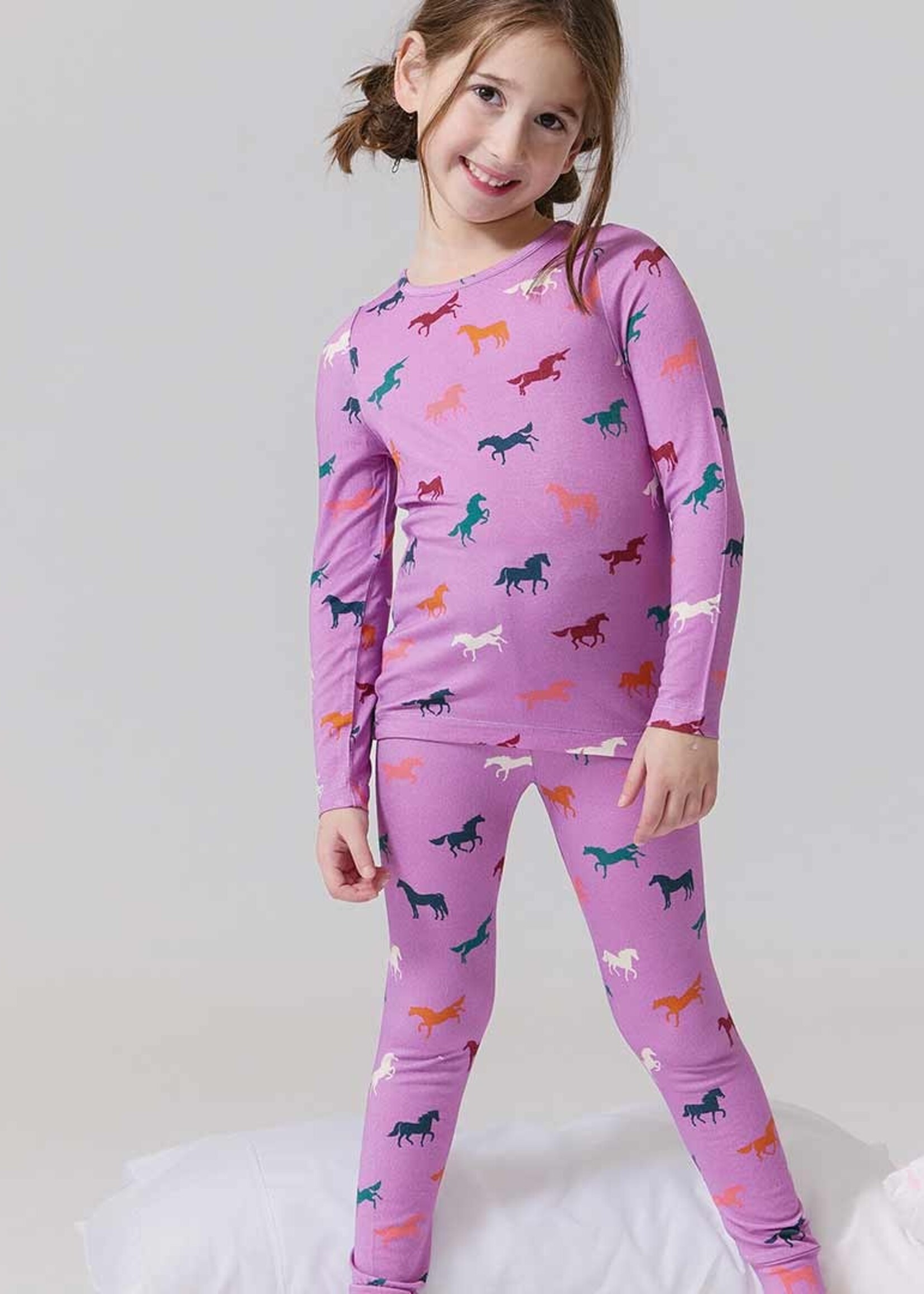 Pink Chicken kids bamboo pj set