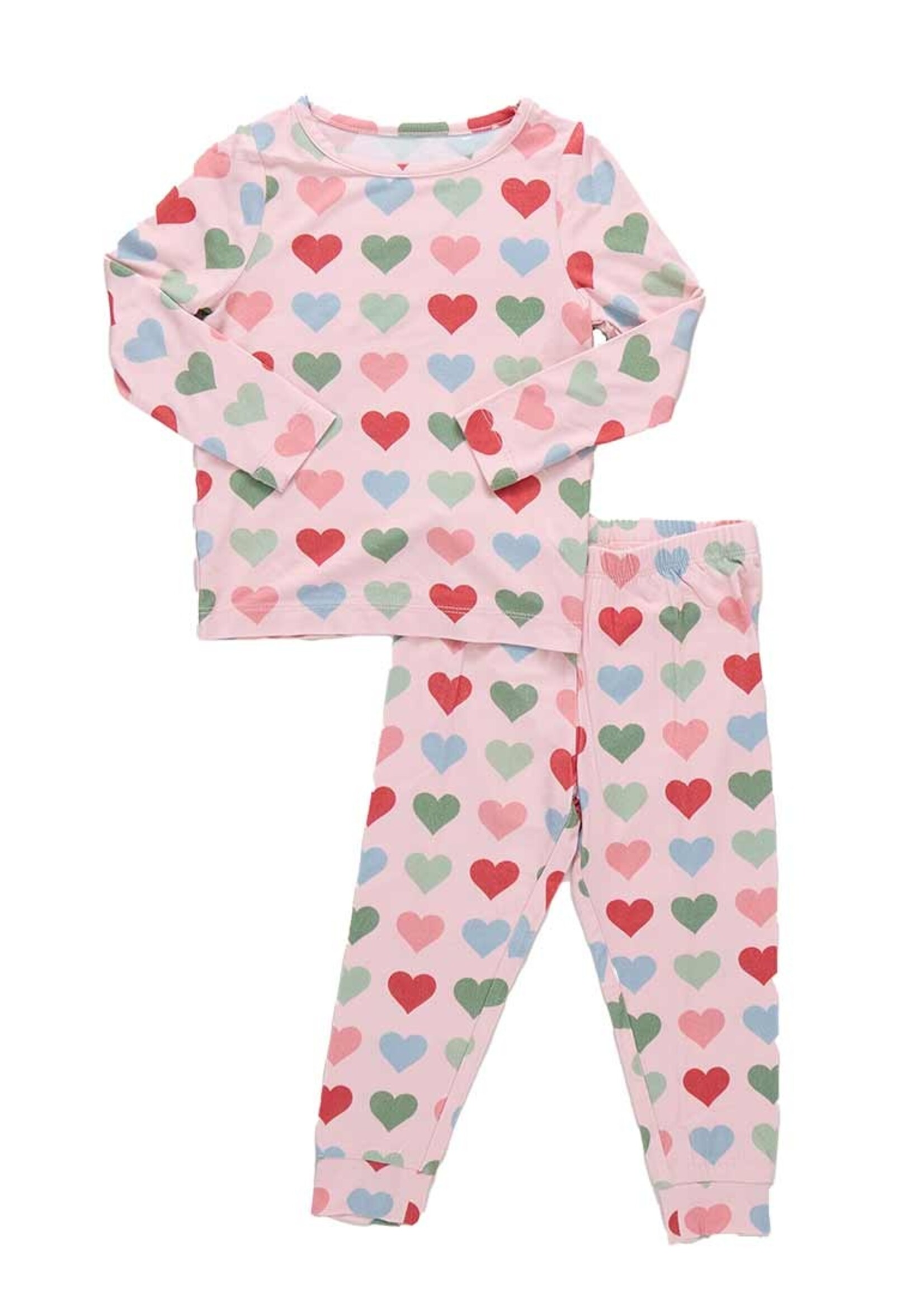 Pink Chicken kids bamboo pj set