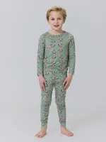 Pink Chicken kids bamboo pj set
