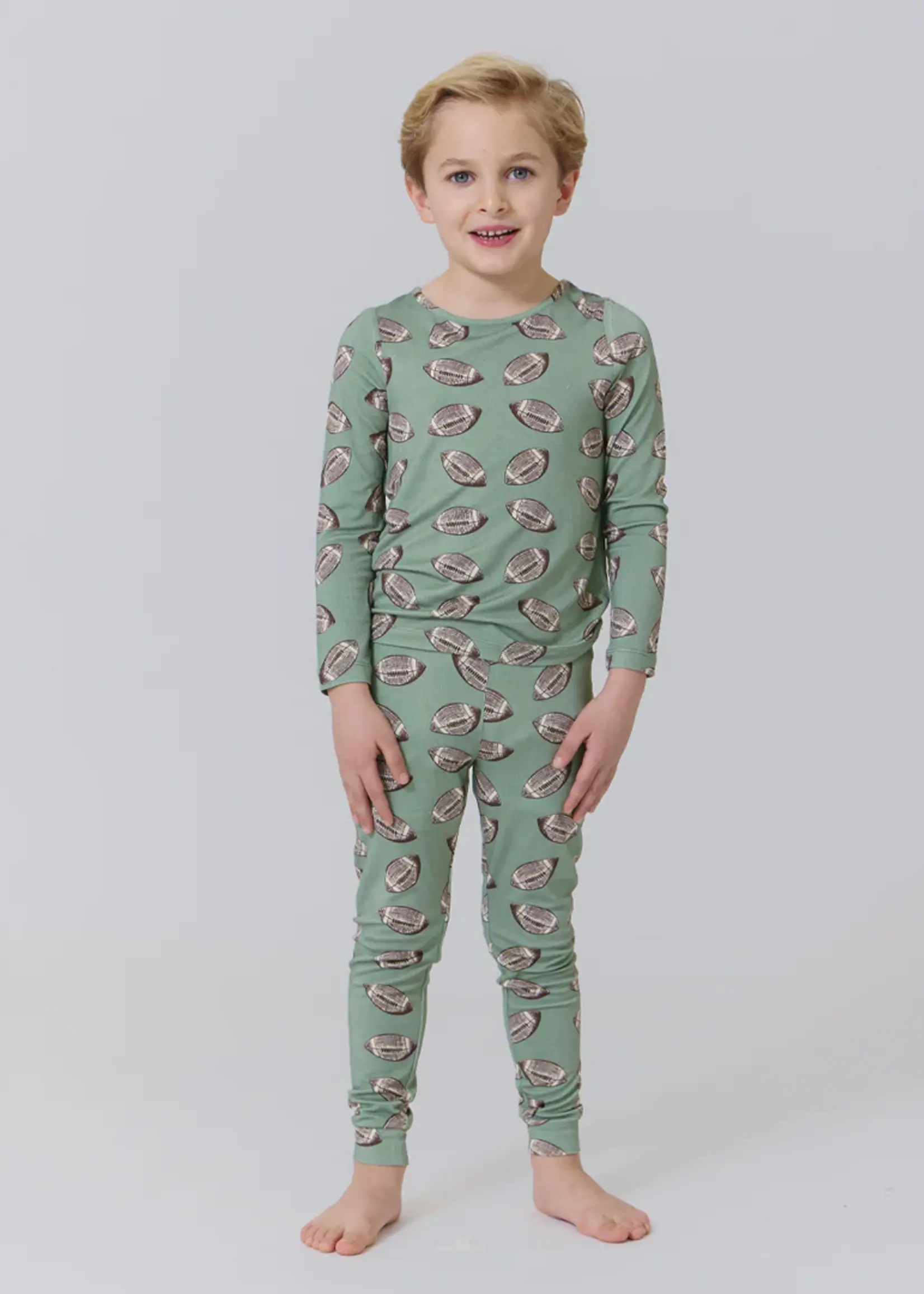 Pink Chicken kids bamboo pj set