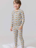 Pink Chicken kids bamboo pj set - tigers