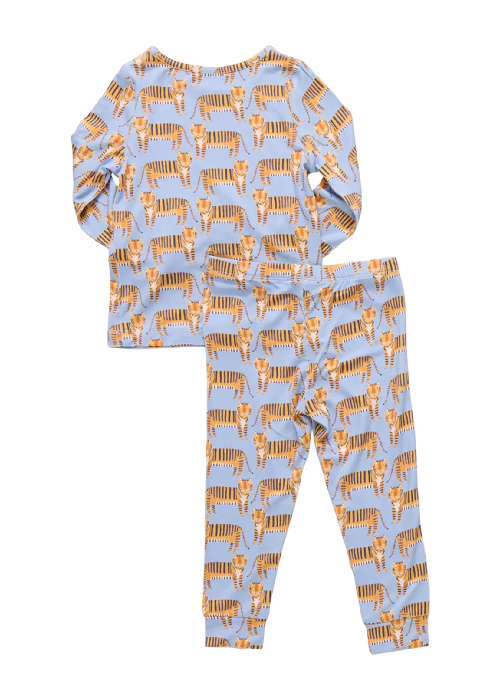 Pink Chicken kids bamboo pj set - tigers