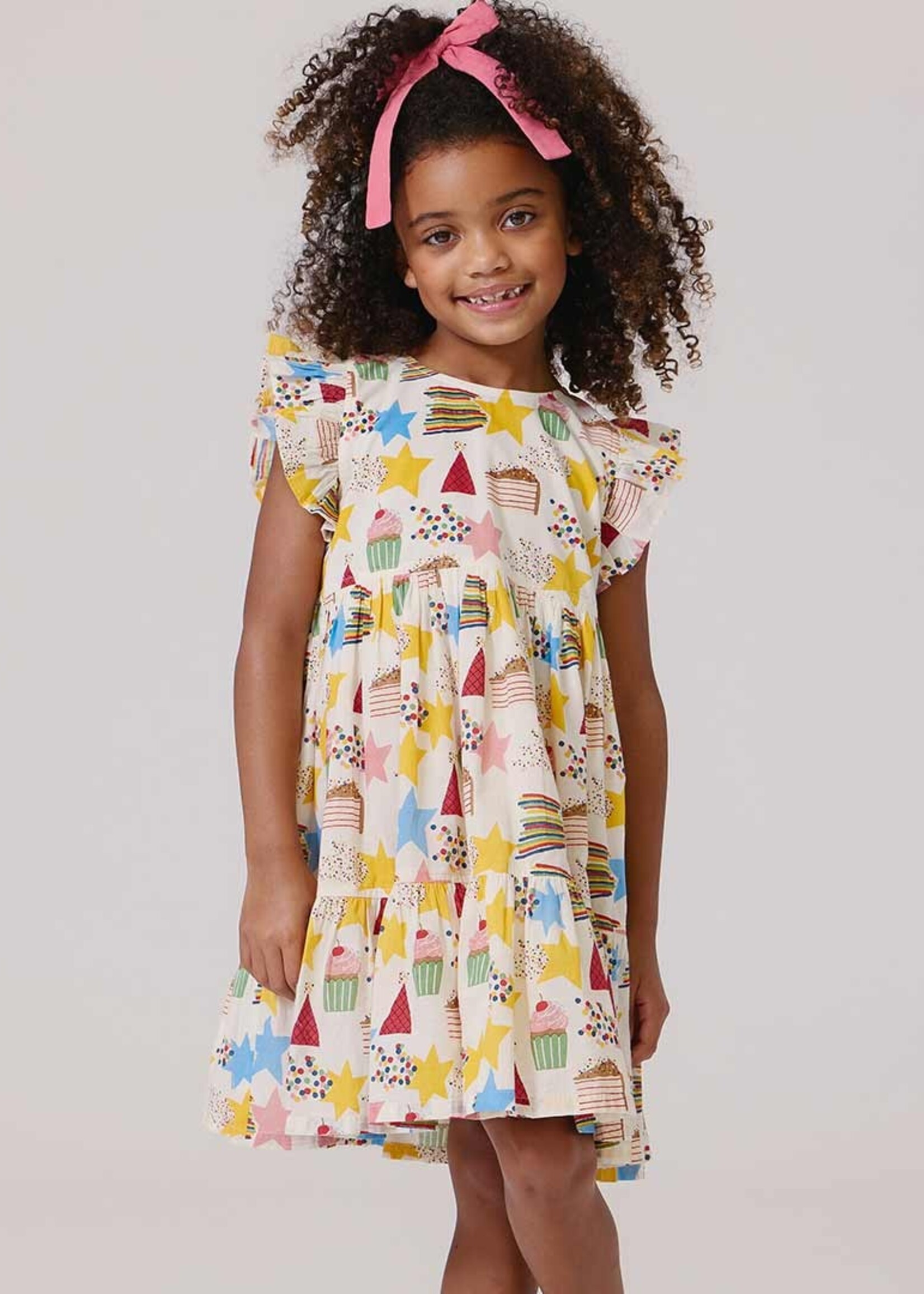 Pink Chicken girls jennifer dress - birthday star