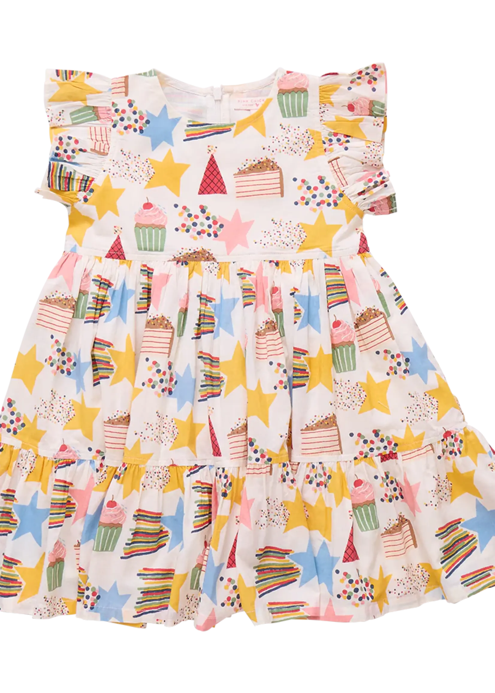Pink Chicken girls jennifer dress - birthday star