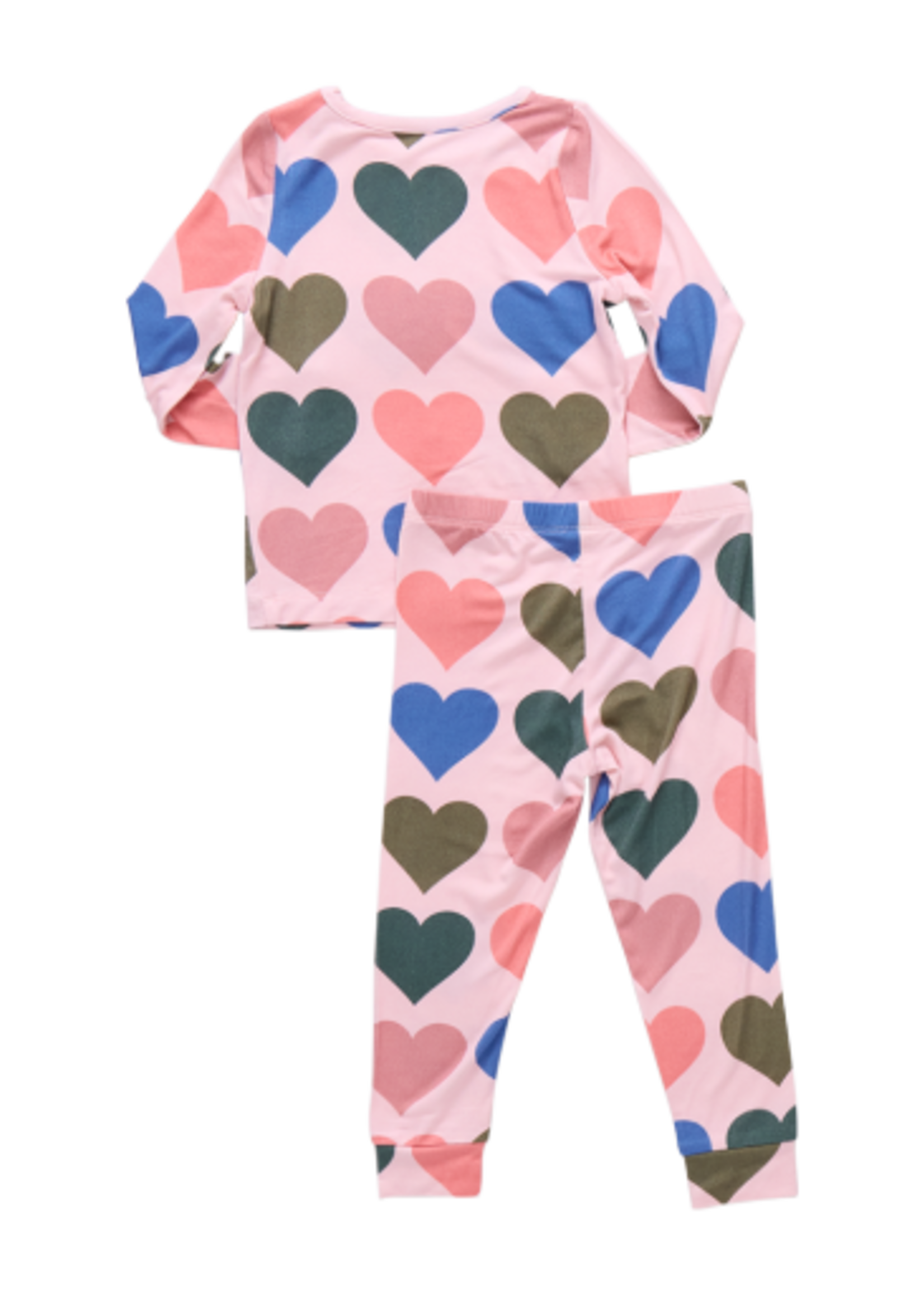 Pink Chicken kids bamboo pj set