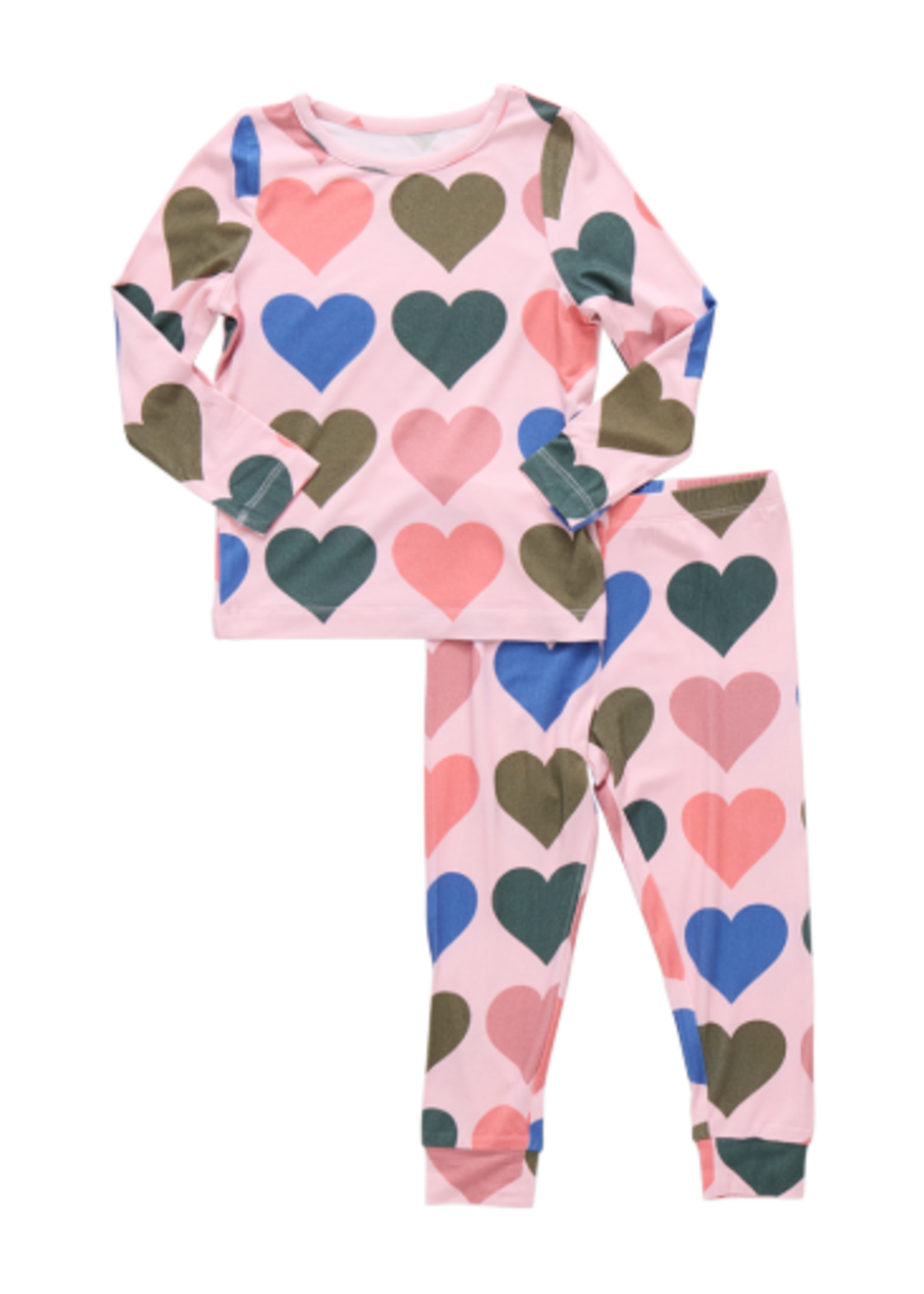 Pink Chicken kids bamboo pj set