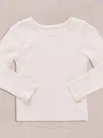 Pink Chicken seesaw long sleeve rib t-shirt - cream