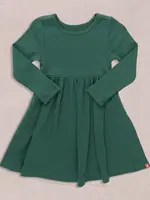 Pink Chicken sunny long sleeve rib dress - pine