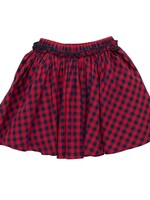 Pink Chicken girls gianna skirt - red blue check
