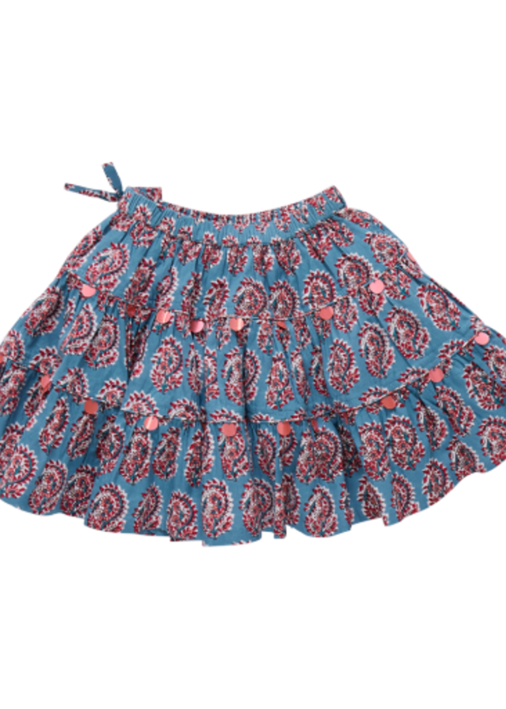 Pink Chicken girls allie skirt - blue paisley
