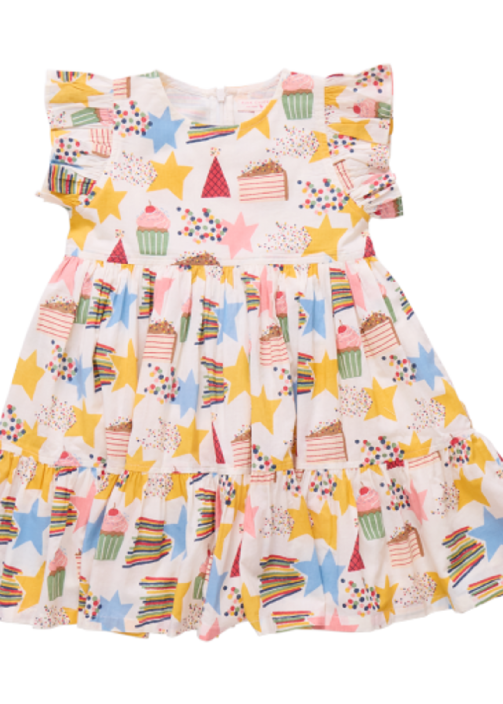 Pink Chicken girls jennifer dress - birthday star