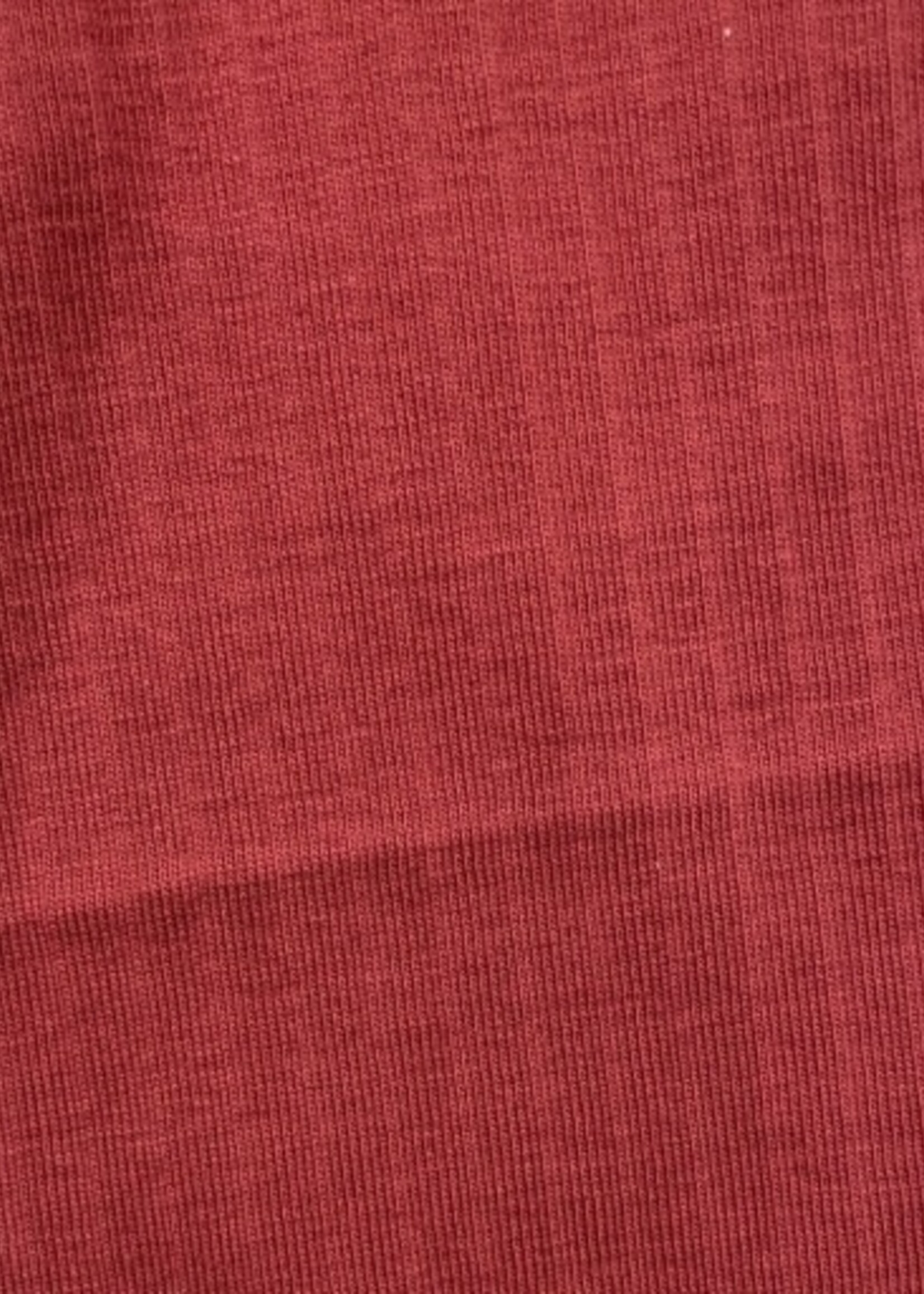 Pink Chicken seesaw long sleeve rib t-shirt - dark red