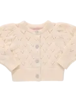 Pink Chicken baby girls connie sweater - ivory