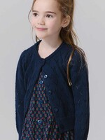 Pink Chicken girls connie sweater - navy