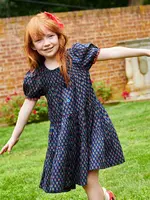 Pink Chicken girls elizabeth dress - navy carnation