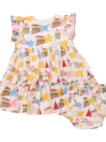 Pink Chicken baby girls jennifer dress set