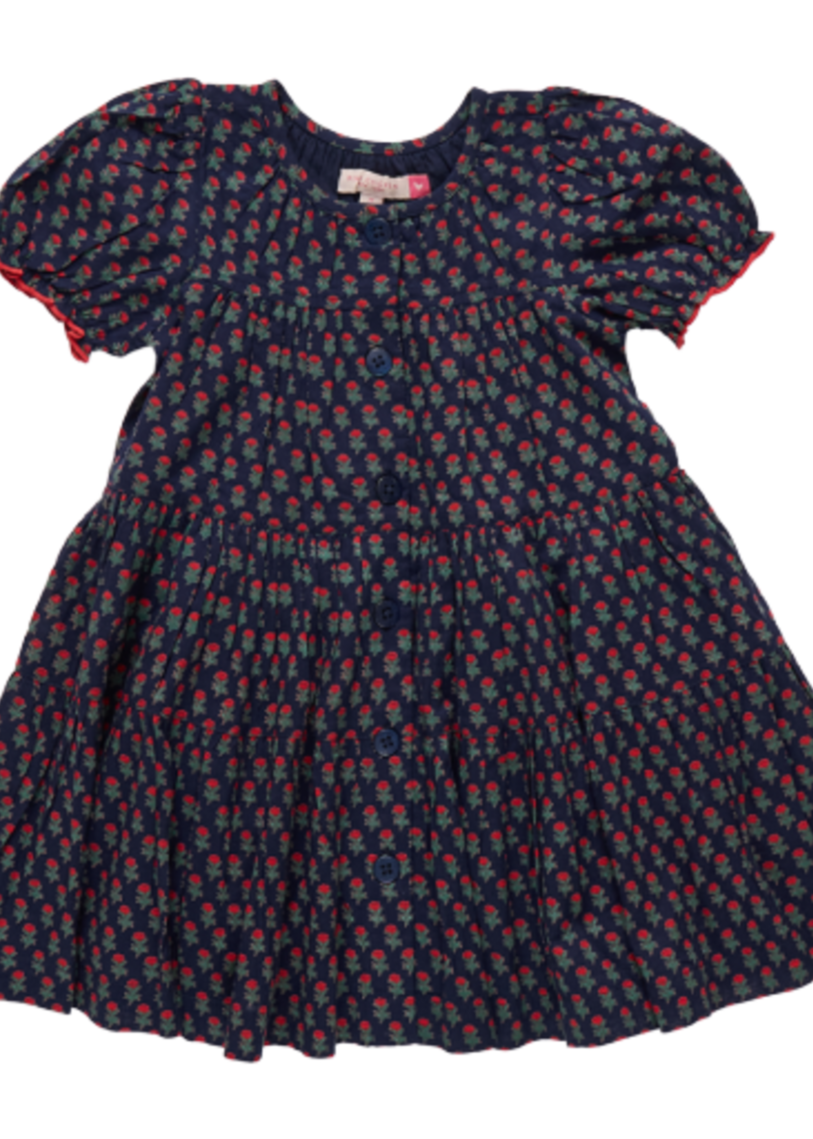 Pink Chicken girls elizabeth dress - navy carnation