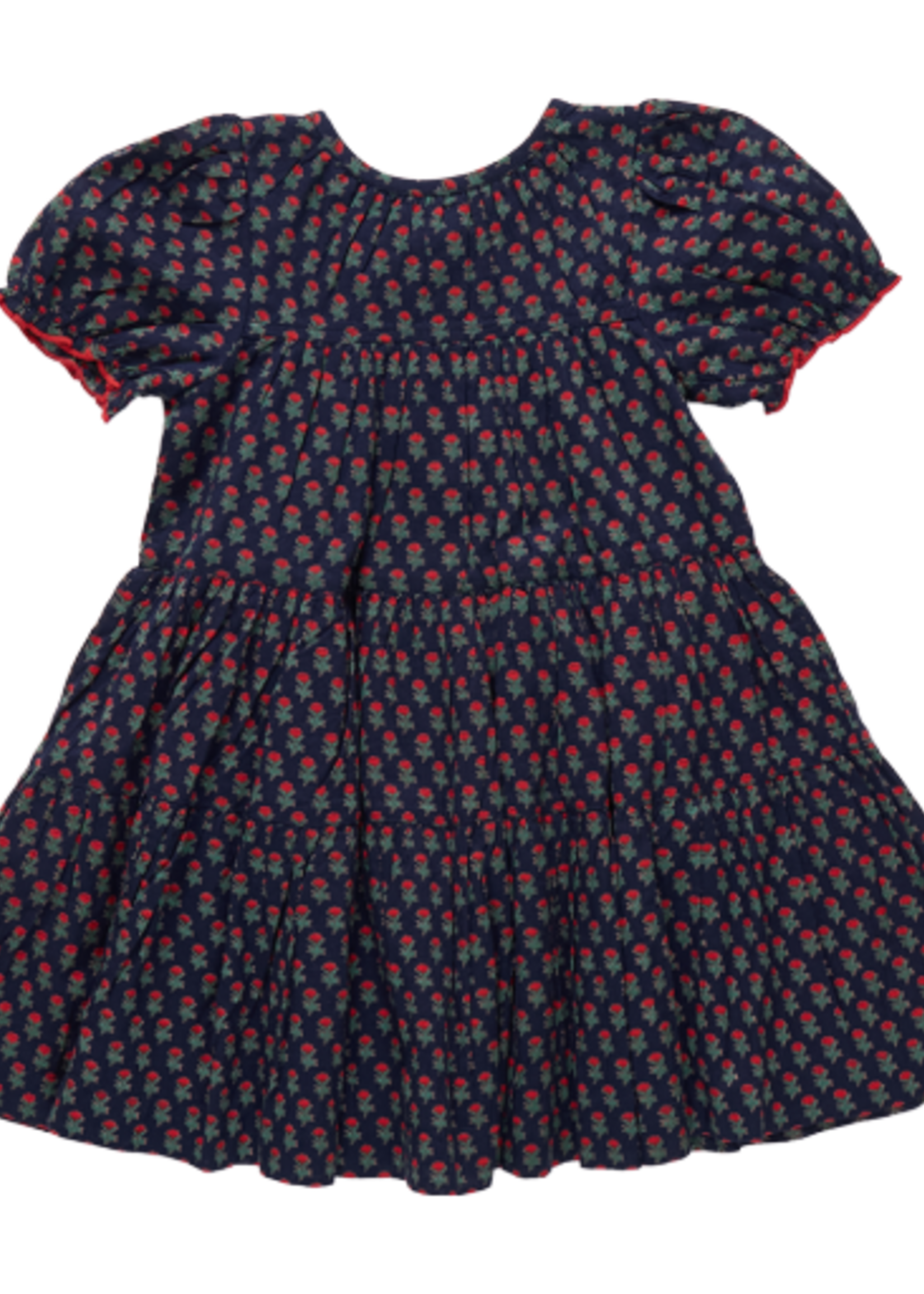 Pink Chicken girls elizabeth dress - navy carnation