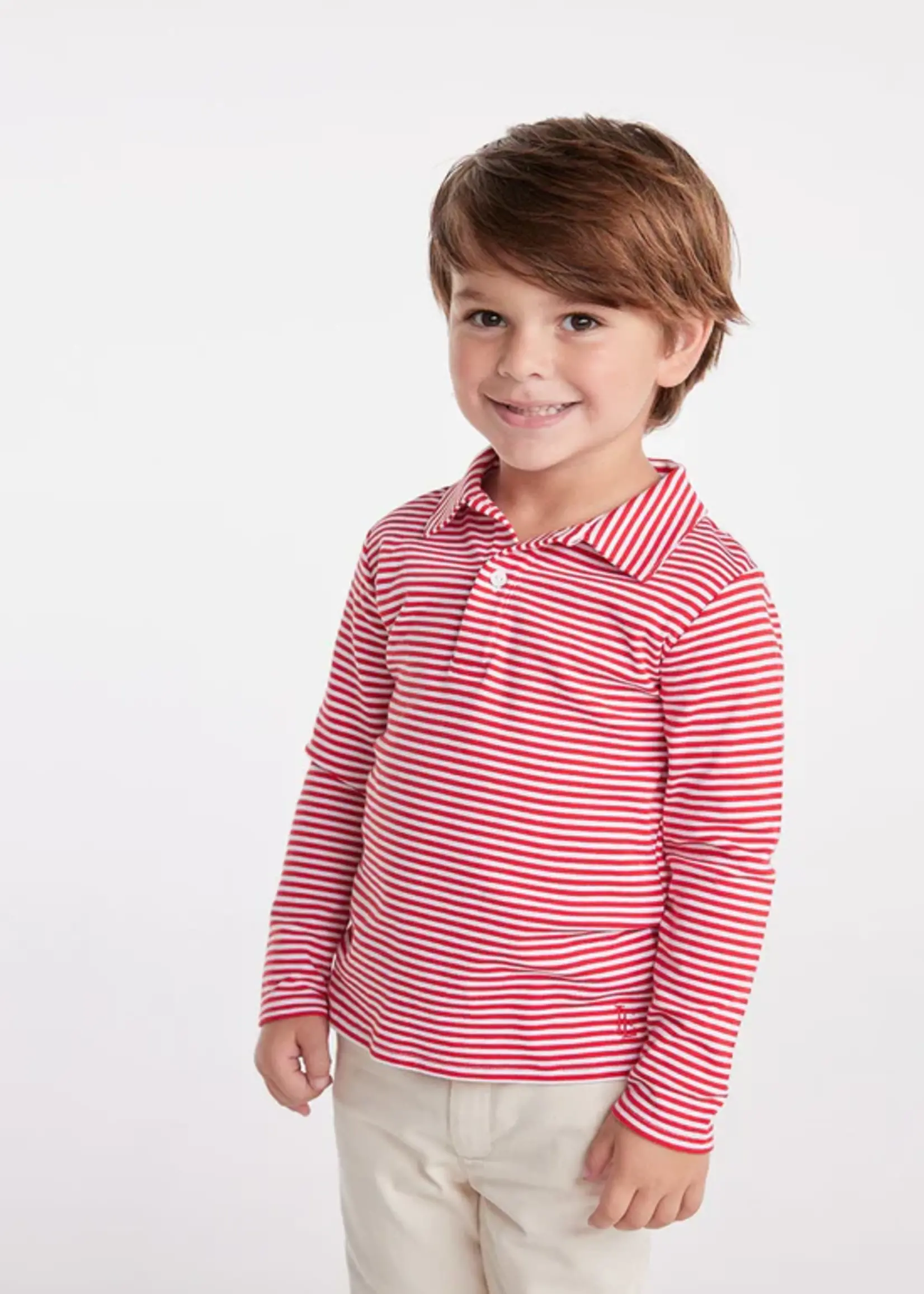 Little English Long Sleeve Polo