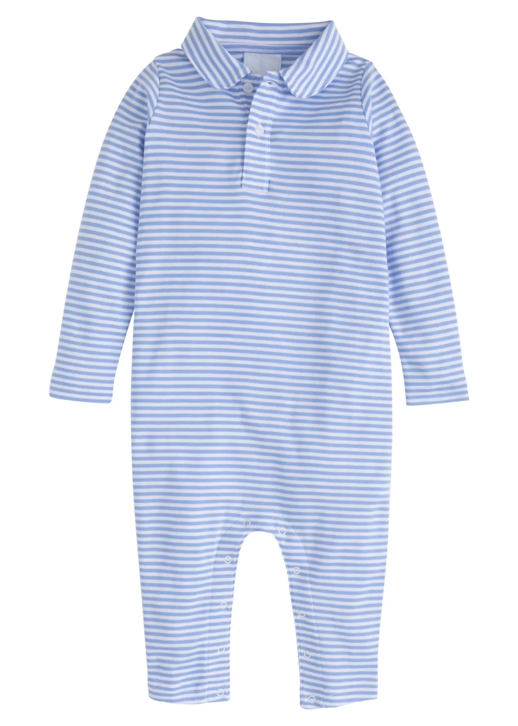 Little English Long Sleeve Polo Romper