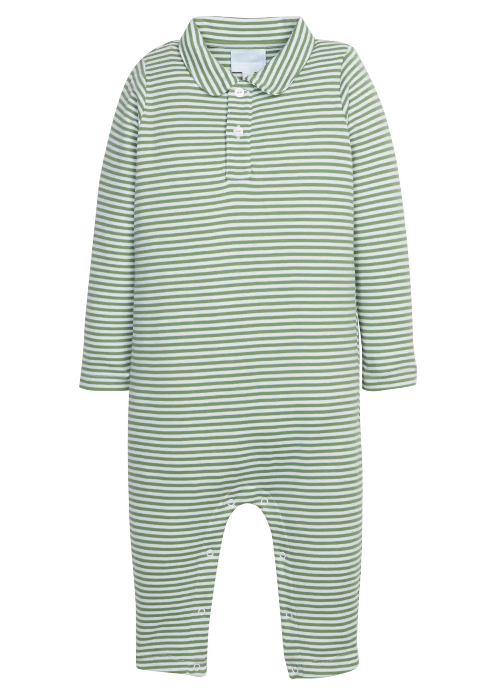 Little English Long Sleeve Polo Romper