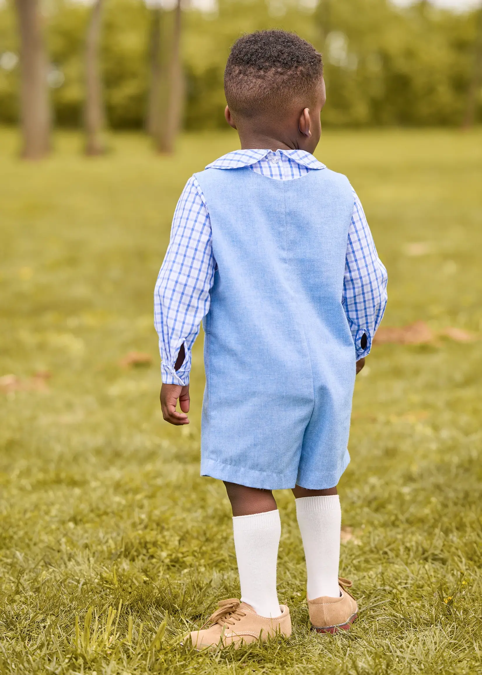 Little English Vintage Button Tab John John